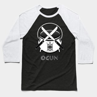 Ogun Veve Cauldron with Crossed Machetes Baseball T-Shirt